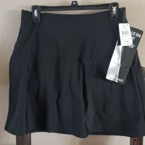 New Black Miracle Suit Swim Skirt Bottom Size 10